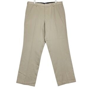 Dockers Men's Khaki Pants Size 38x32 Flat Front Straight Leg Mid Rise Cotton